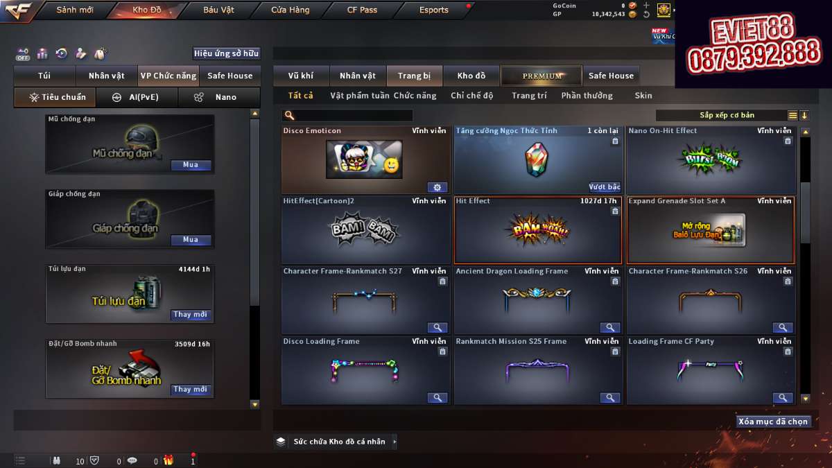 shop acc cf uy tin gia re